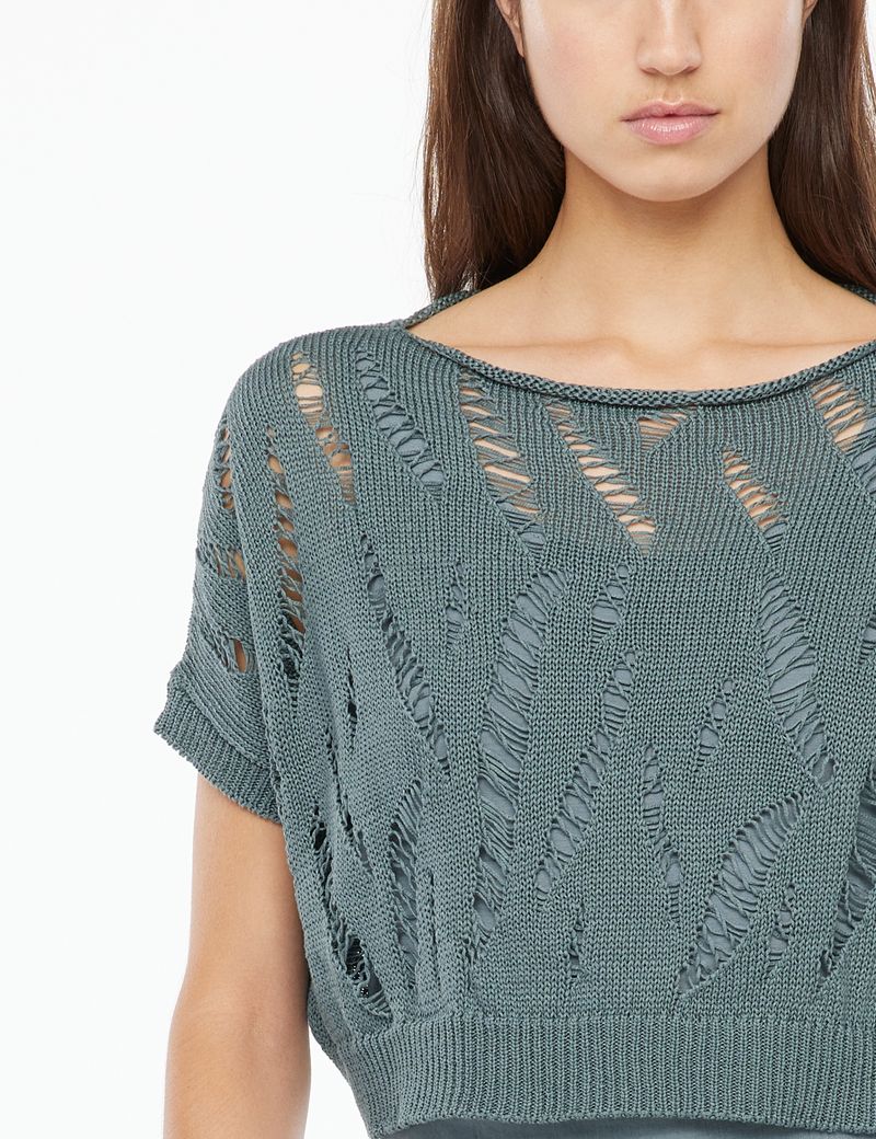 Sarah Pacini Cotton sweater - cropped