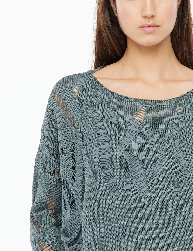 Sarah Pacini Cotton sweater - pockets