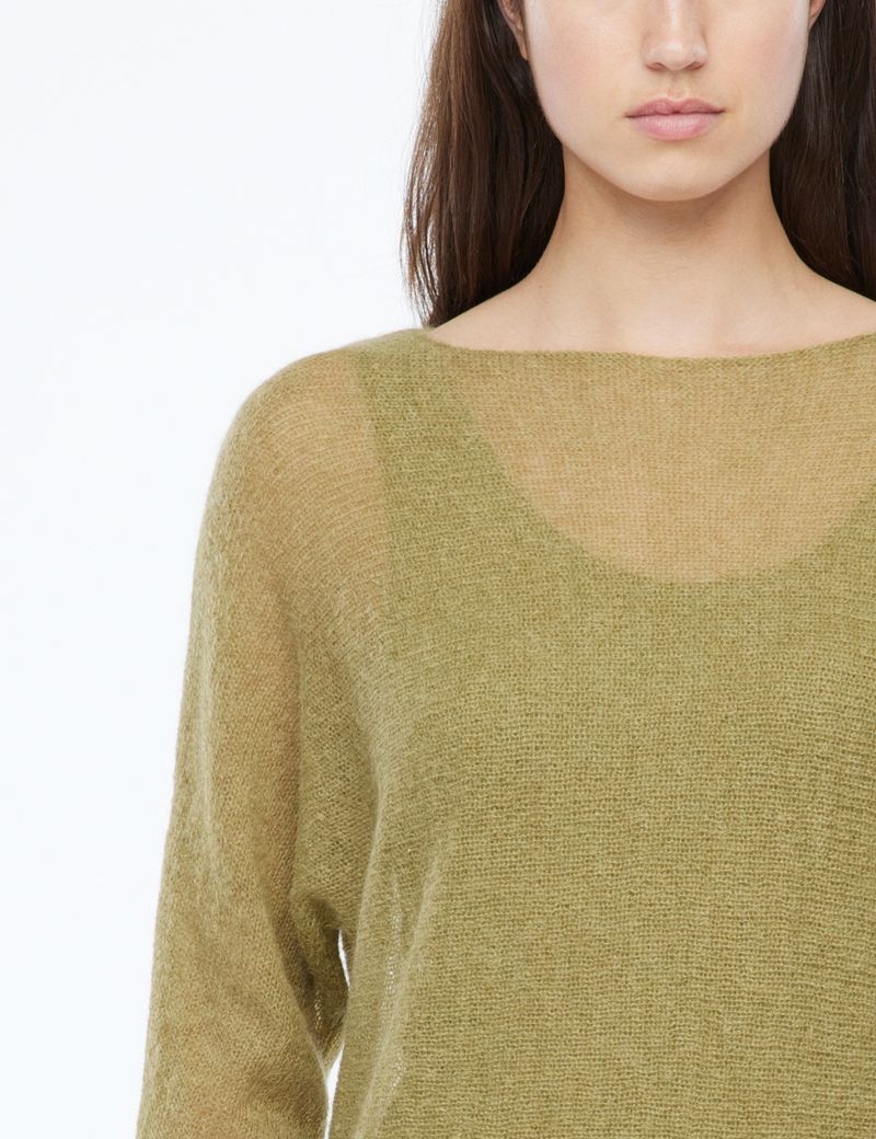 Sarah Pacini Ultra-light mohair sweater - half sleeves