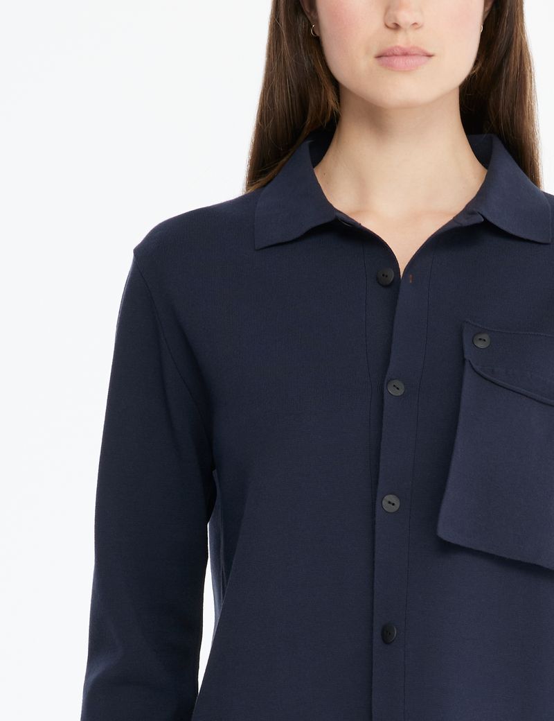 Blue gendercool cardigan - pocket by Sarah Pacini