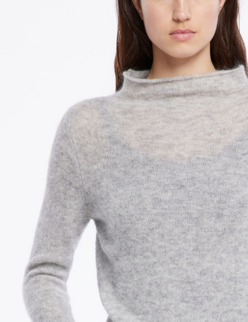 Vrouwen Poncho Trui V-hals Gestreepte Gebreide Sjaal Cape Trui met Franjes Geschenken voor Vrouwen Moeder, Beige, XS-L