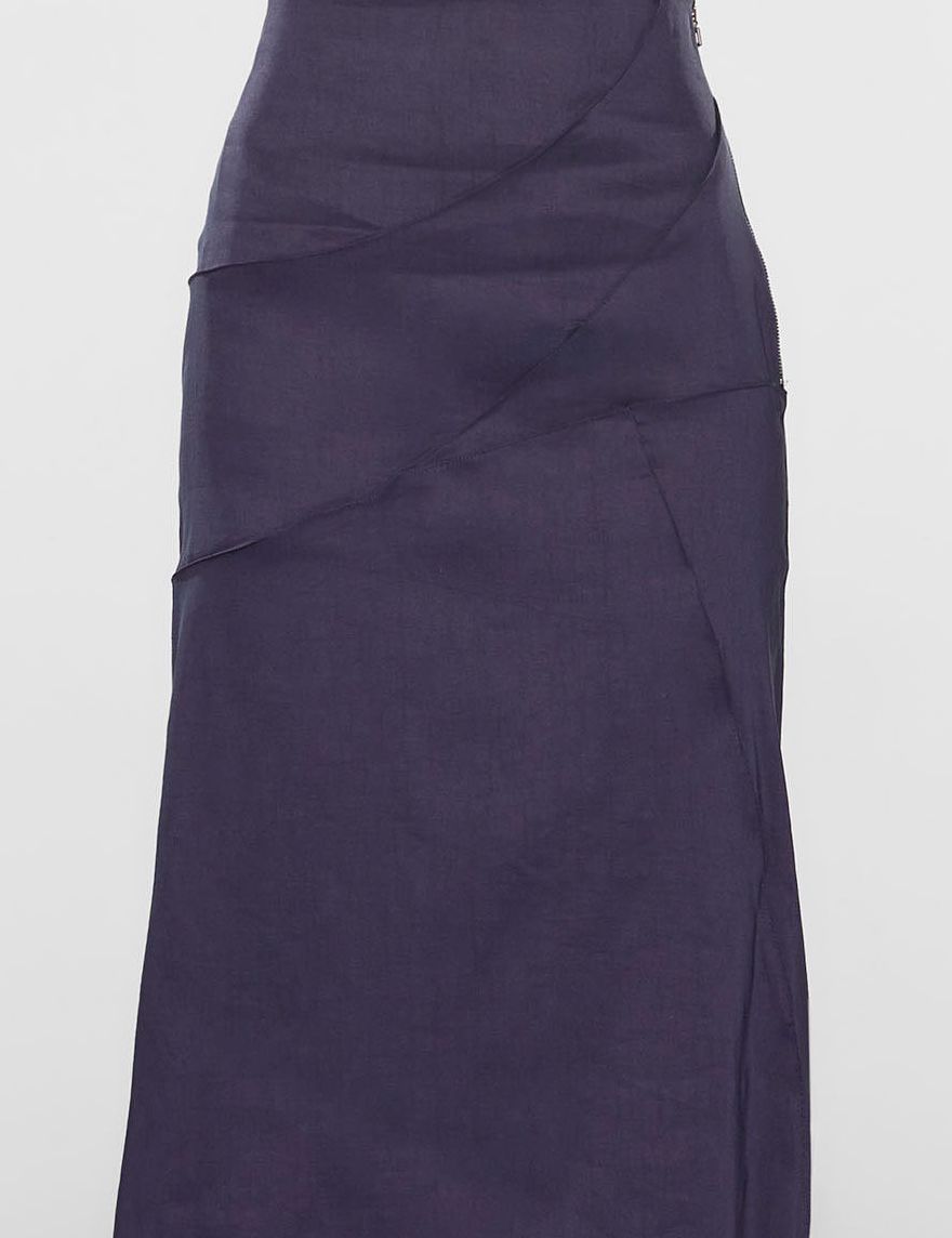 Navy 2024 asymmetrical skirt