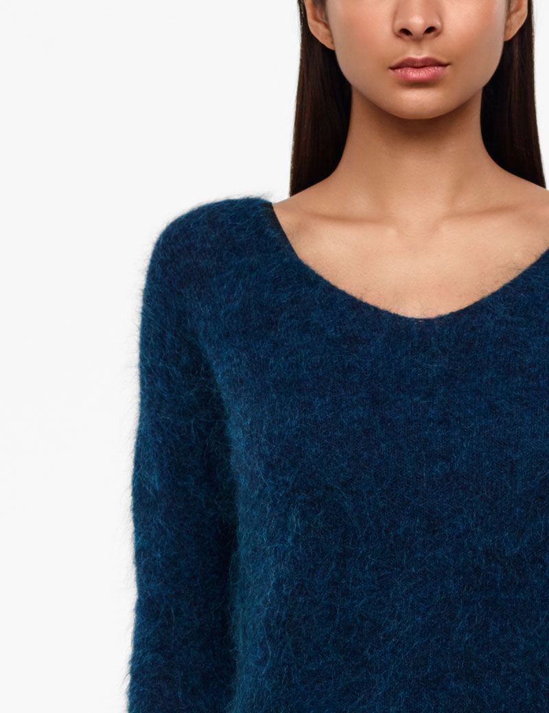 MOHAIR-MERINO SWEATER - BRILLIANT KNITTING