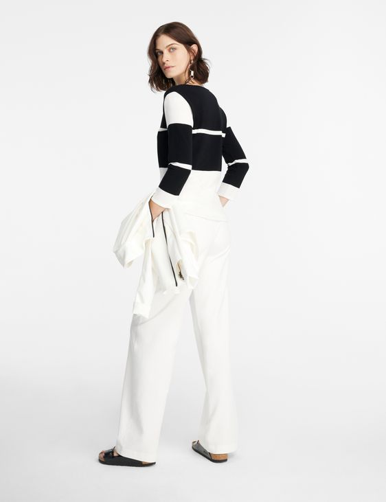 Sarah Pacini Sweater - broad stripes