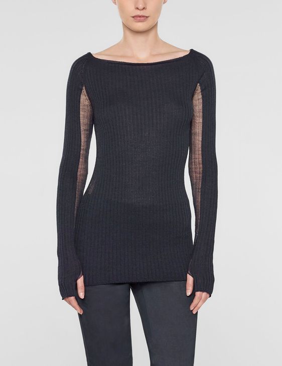 Sarah Pacini Langer taillierter sweater