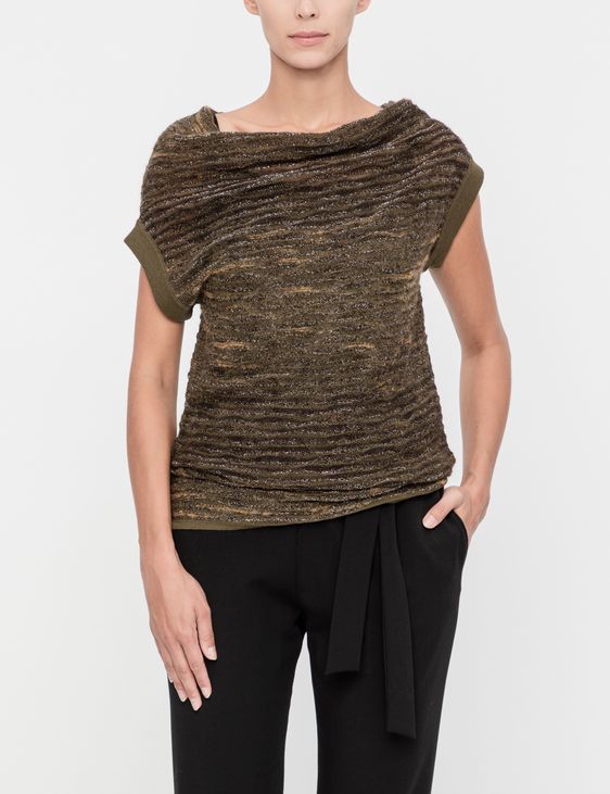 Sarah Pacini Sleeveless sweater - cowl neck