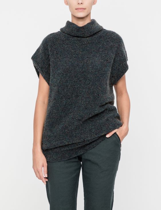 Sarah Pacini Cap-sleeve sweater - openwork