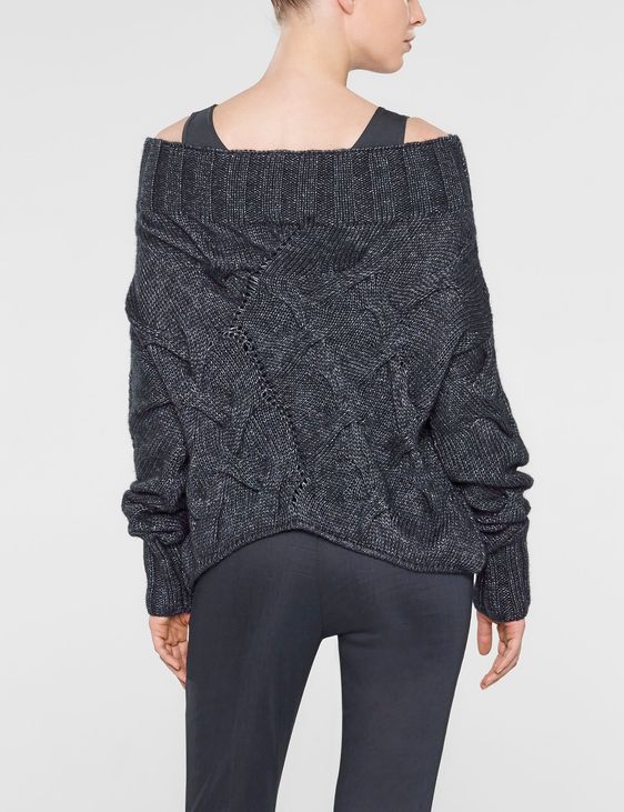 Sarah Pacini Asymmetrical short sweater