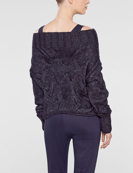 Sarah Pacini Asymmetrischer kurzer sweater