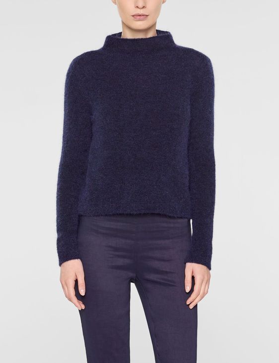 Sarah Pacini Taillierter sweater mit stehkragen