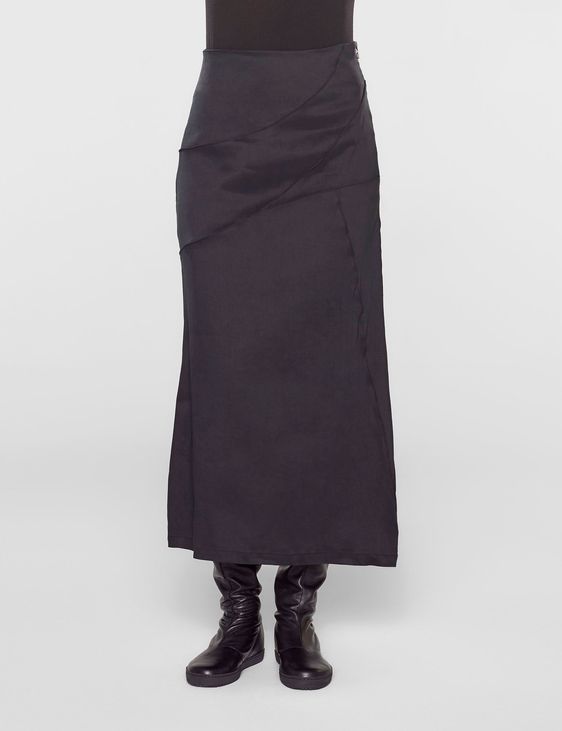 Sarah Pacini Long asymmetrical skirt