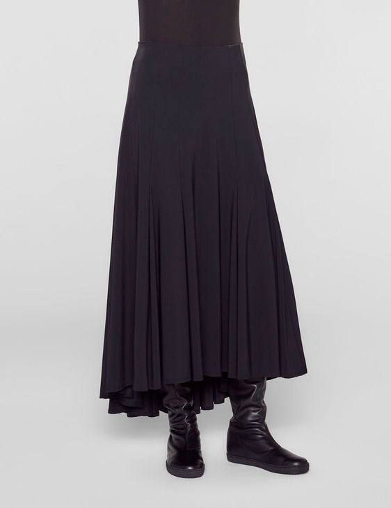 Sarah Pacini Lange rok met hoge taille