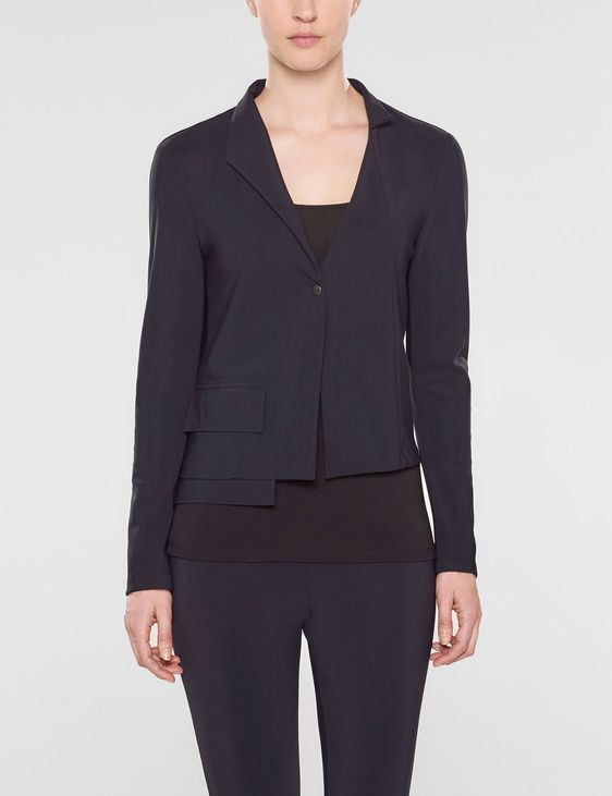 Sarah Pacini Short jacket, asymmetrical collar