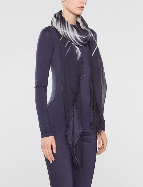 Sarah Pacini Printed modal & silk scarf