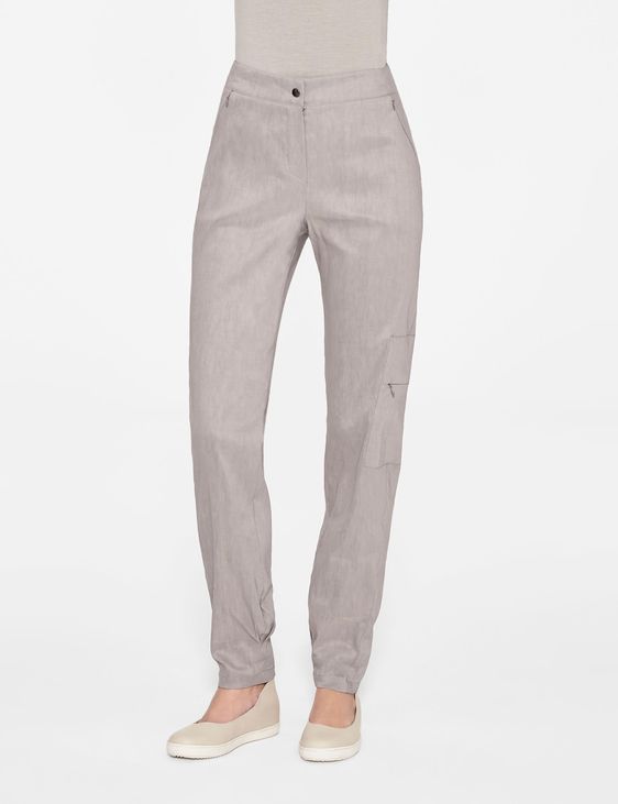 Sarah Pacini PANTS WITH PLEATED ANKLE