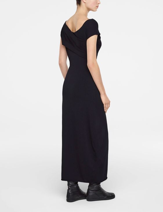 Sarah Pacini Long dress, asymmetric belt