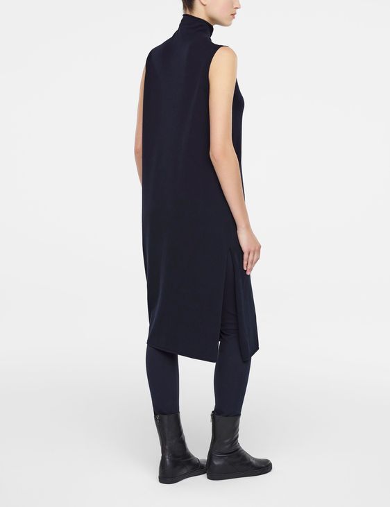 Sarah Pacini Sleeveless dress with asymmetrical hem