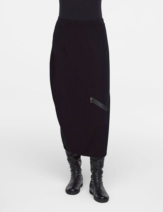 Sarah Pacini Maxi skirt with patch pocket