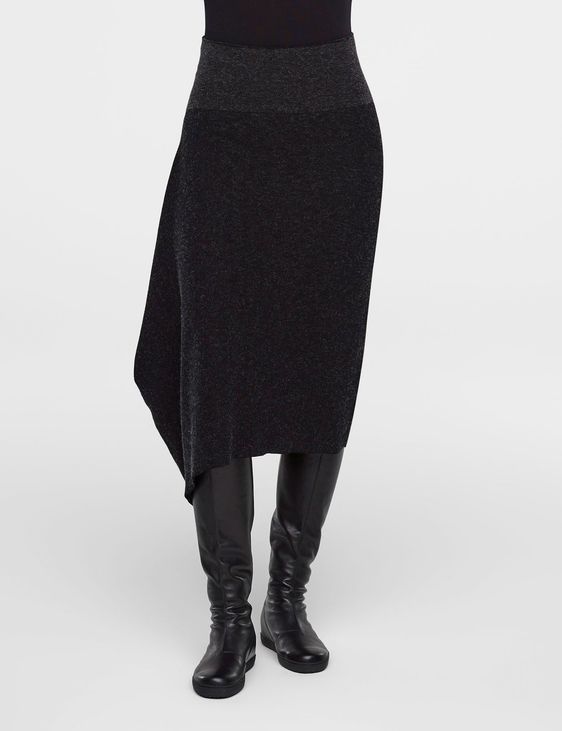 Sarah Pacini Asymmetric flared skirt