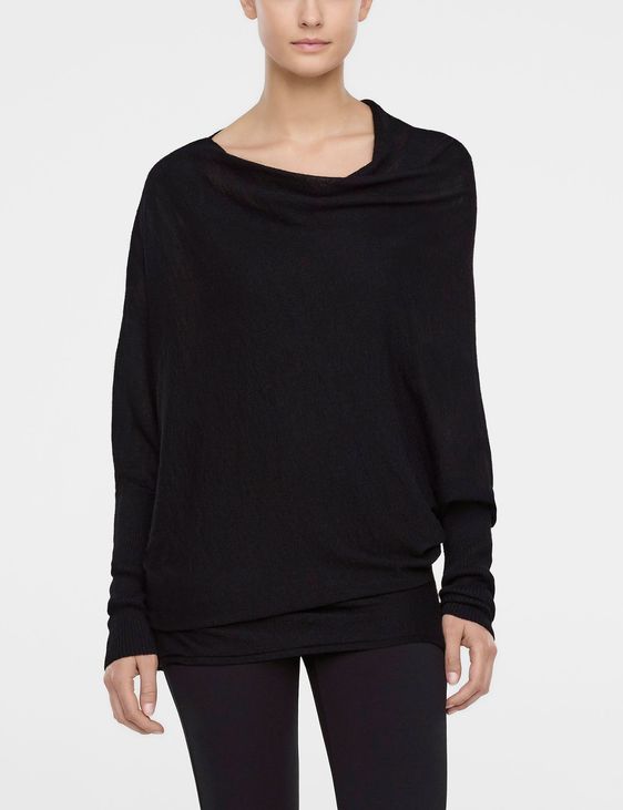 Sarah Pacini Sweater with asymmetric sleeves