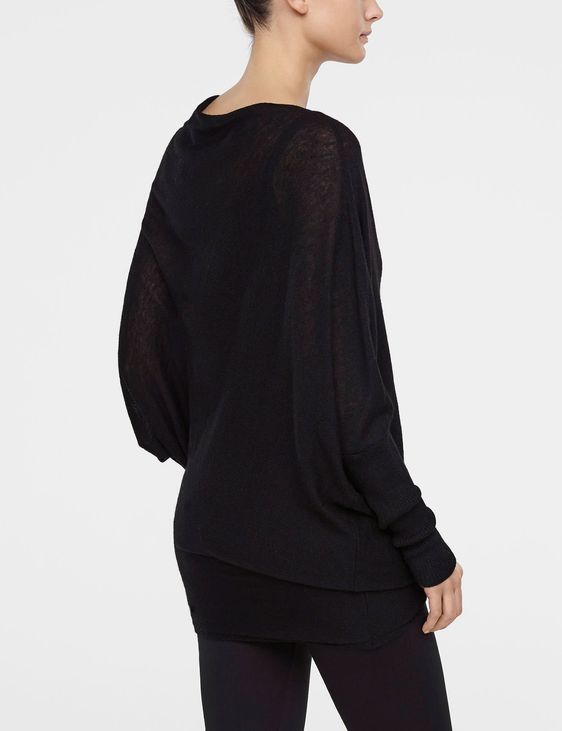 Sarah Pacini Sweater with asymmetric sleeves