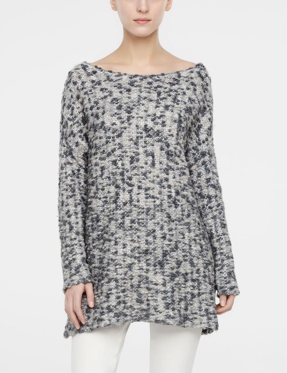 Sarah Pacini Long sweater, boucle design
