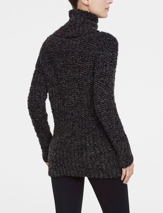 Sarah Pacini Textured soft alpaca sweater