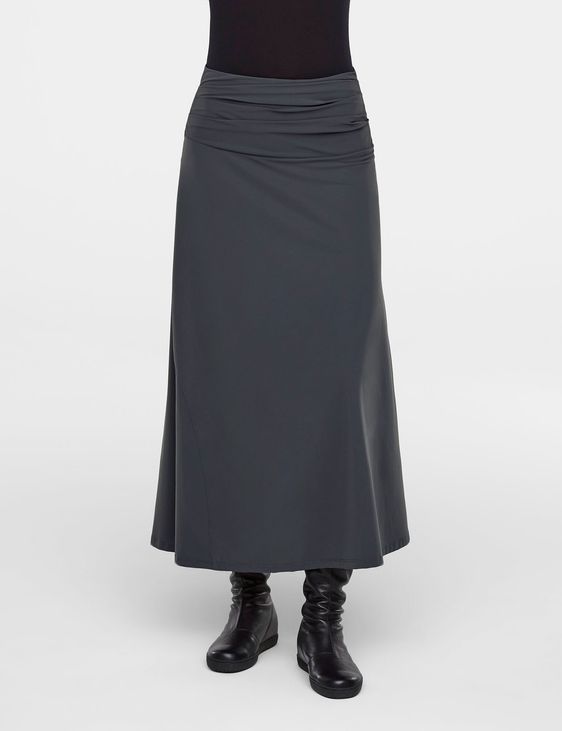 Sarah Pacini Long skirt, high pleated waist