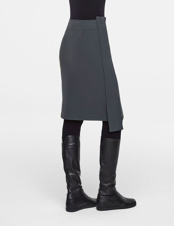 Sarah Pacini Knee length skirt with side band