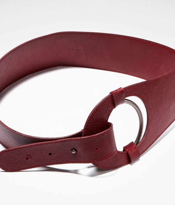 Sarah Pacini Wide eyelet leather belt