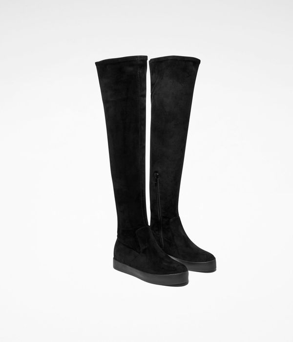 Sarah Pacini Suede thigh boots