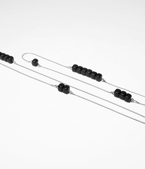 Sarah Pacini Long necklace with black beads