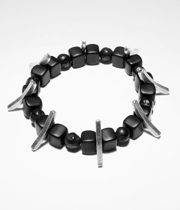 Sarah Pacini Bracelet, black beads & silver details