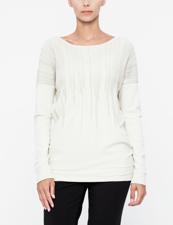 Sarah Pacini Luminous sweater - boatneck
