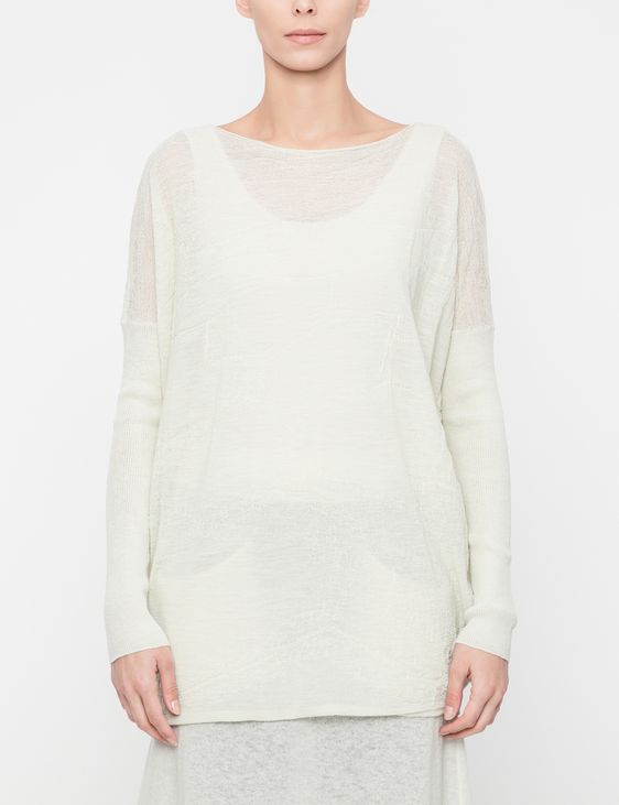 Sarah Pacini Long sweater - honeycomb