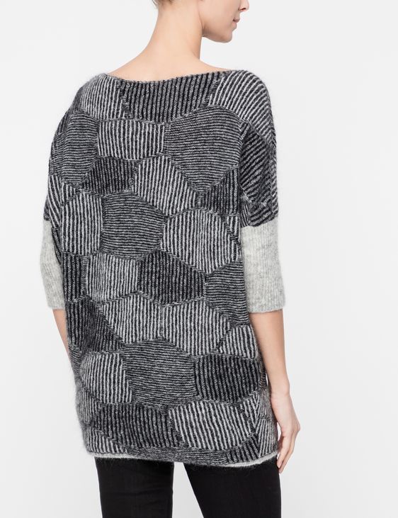 Sarah Pacini Sweater - honeycomb jacquard