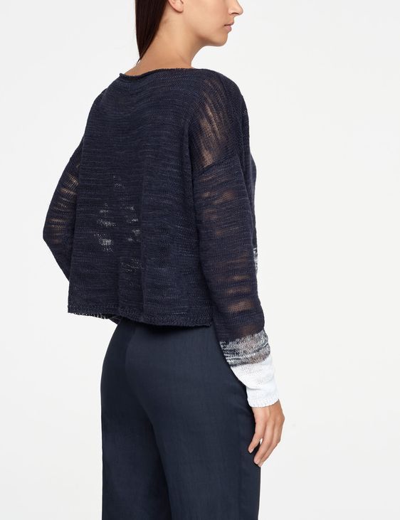 Sarah Pacini OMBRE SWEATER - SIDE SLITS