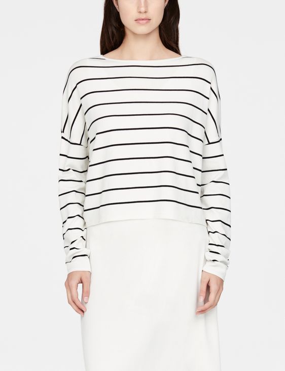Sarah Pacini Short sweater - stripes