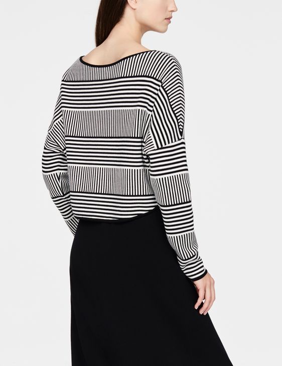 Sarah Pacini Cropped sweater - lines
