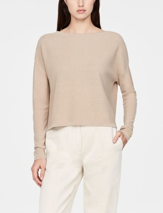 Sarah Pacini Cropped sweater - perforations