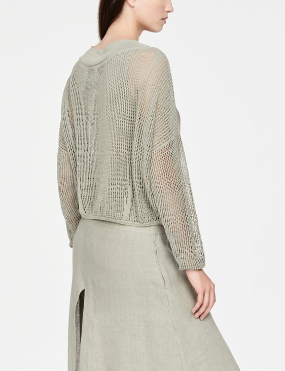 Sarah Pacini trui met gaatjes - lange mouwen