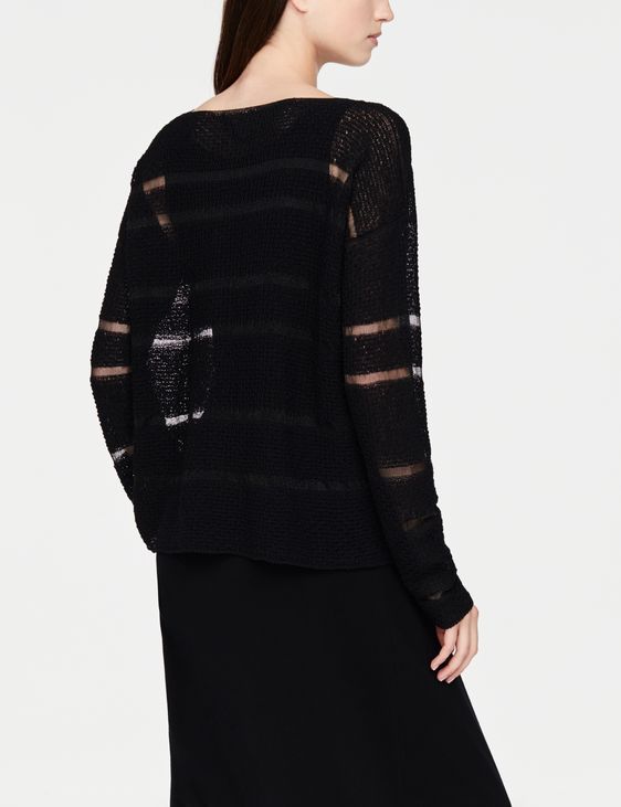 Sarah Pacini Linen sweater - star-stitch