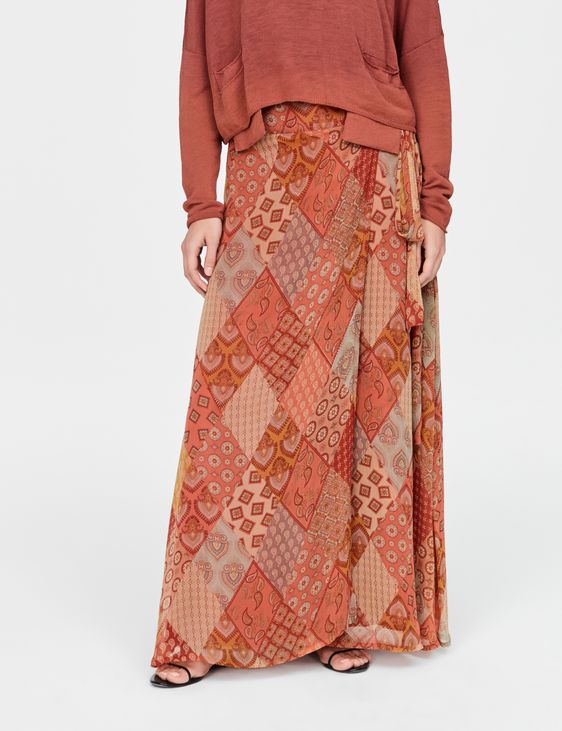Sarah Pacini Wrap skirt - patchwork