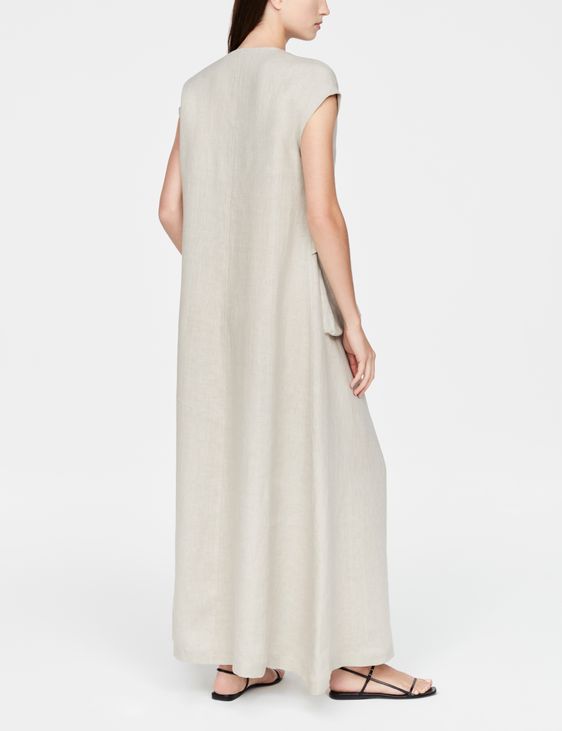 Sarah Pacini linnen jurk - a-lijn