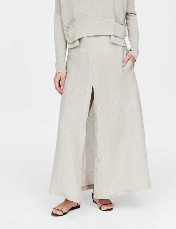 Sarah Pacini Linen pants - paneled