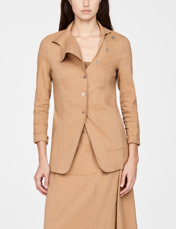 Sarah Pacini Linen jacket - asymmetric