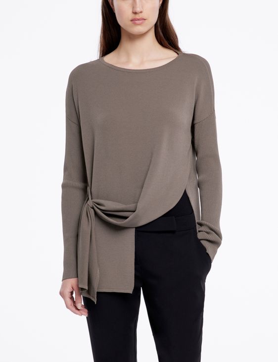 Sarah Pacini Streetwear-Pullover - asymmetrisch
