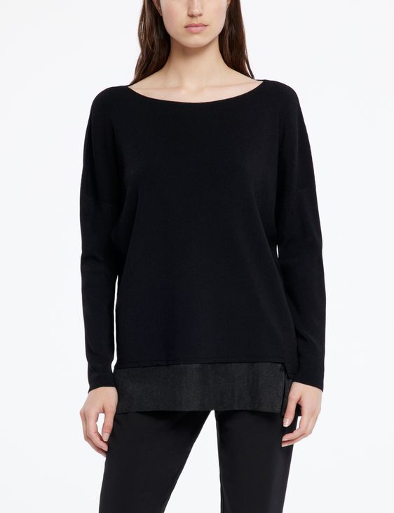Sarah Pacini Long sweater - translucent inserts