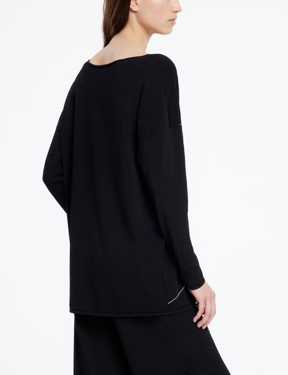Sarah Pacini Long sweater - fine lines