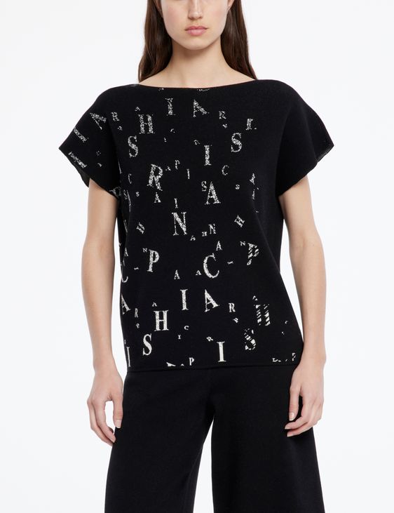 Sarah Pacini Sweater - scattered letters